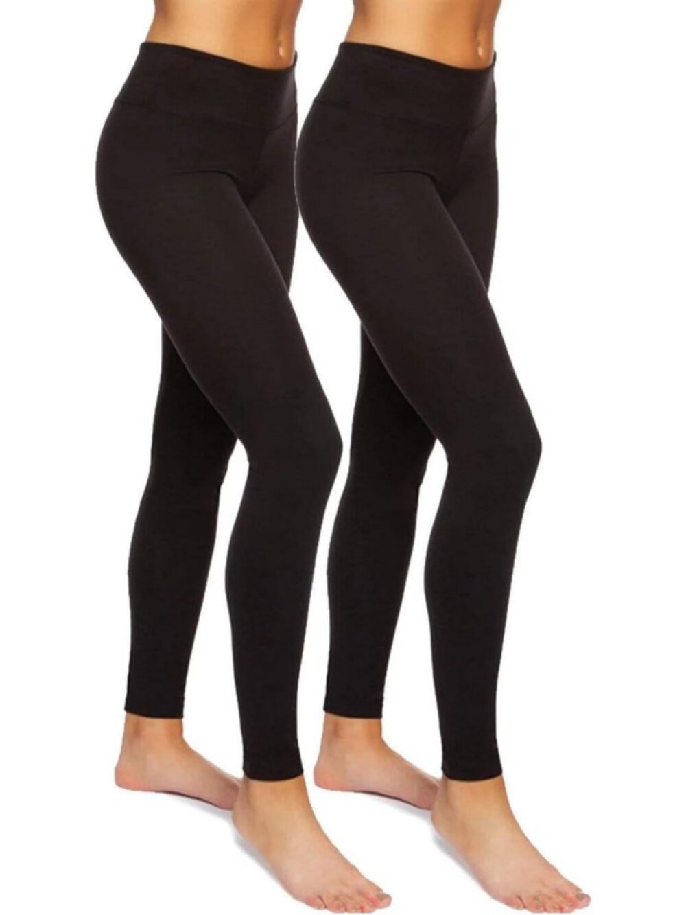 Sueded Athleisure Performance Leggings 2-Pack | Women's Slimming Waistband
